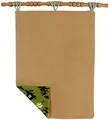 Produktbild: Wandbehang Stoff RückenBEIGE Wanddeko Handarbeit Zubehör Basteln Erwachsene c...