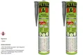 Produktbild: 2x Petec K&D Karosserie Klebe- und Dichtmasse Grau 310ml