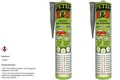 Produktbild: 2x Petec K&D Karosserie Klebe- und Dichtmasse Grau 310ml