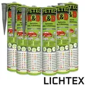 Produktbild: 6x PETEC 310ml Karosserie Klebe- & Dichtmasse Grau Karosseriekleber Elastisch