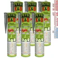 Produktbild: Petec Karosseriekleber Klebe- und Dichtmasse 6x 310ml K&D grau Kartusche
