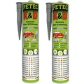 Produktbild: Petec 2x K & D Kleben und Dichten Grau 310ml