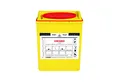 Produktbild: Söhngen Wundpflaster KONTAMED-Sicherheitsbehälter - ca. 17 L signalgelb rote Wandhalterung