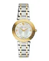 Produktbild: Versace Damen-Armbanduhr Analog Quarz 2 Zeiger mit zweifarbigem Edelstahlarmband V16060017, Gold, Daphnis