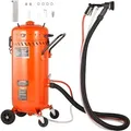 Produktbild: Vevor - 28 Gallonen Vakuum-sandstrahler, Staubfreier Sandstrahler Mit Eingebautem 1200 W Vakuumsystem Zur Staubkontrolle Und Strahlmittelrückführung, 60-110 Psi Hochleistungs-strahlgerät