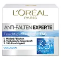 Produktbild: L'Oréal Paris Feuchtigkeitspflege für das Gesicht, Pflegende Anti-Aging Creme mit Kollagen Biosphären, Mildert Fältchen und spendet 24H Feuchtigkeit, Anti-Falten Experte 35+, 1 x 50ml