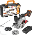 Produktbild: Worx Akku-Handkreissäge WX531 mit Akku, Ladegerät, Koffer und 3 Sägeblätter