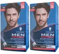 Produktbild: 2x Schwarzkopf Men Perfect Anti-Grau Tönungsgel 80 Natur Schwarzbraun
