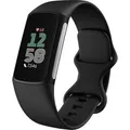 Produktbild: Fitbit Fitness-Tracker Charge 6 obsidian schwarz, Puls-, SpO2-, EKG-Messung, GPS, OLED, wasserdicht