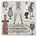 Produktbild: Sovie HOME Serviette Celebration in Grau-Altrosa aus Linclass® Airlaid 40 x 40 cm, 12 Stück