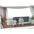 Produktbild: Floracord Balkonsonnensegel Weiß 270 cm x 140 cm