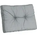 Produktbild: Rückenkissen, Grau, Textil, Füllung: Schaumstoff, 60x43x8 cm, Oeko-Tex® Standard 100, Wohntextilien, Kissen, Dekokissen