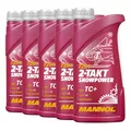 Produktbild: 5 (5x1) Liter MANNOL 2-Takt Snowpower Mischöl f. Schneemobile API TC+, JASO FD