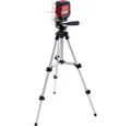 Produktbild: TOOLCRAFT Nivellierkeil Kreuzlinienlaser mit Stativ TO-6425604, inkl. Stativ, selbstnivellierend