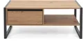 Produktbild: finori Couchtisch Beistelltisch Tisch Denver Artisan Oak anthrazit 100x40x55 cm