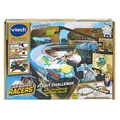 Produktbild: VTech - Car-Board Racers, Rennstrecke Flight Challenge, Rennstrecken aus recyceltem Karton * Unendlich erweiterbar mit motorisiertem Hubschrauber, Geschenk für Kinder ab 5 Jahren – Inhalt in