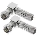 Produktbild: Schwaiger F-Winkelstecker 2er Set Durchmesser 7 mm