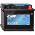 Produktbild: Exide EK620 Start-Stop AGM 12V 62Ah 680A Autobatterie