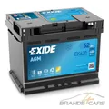 Produktbild: EXIDE AUTOBATTERIE 12V 62Ah STARTERBATTERIE 680A EK620 AGM START STOPP
