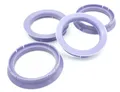 Produktbild: 4x Zentrierringe 72,5 x 60,1 / 72 5 auf 60 1 Lila kompatibel mit Borbet