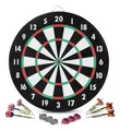 Produktbild: Stagecaptain Dartscheibe DBP-1810 BullsEye Papier-Dartscheibe, (Dartboard-Set, 18-tlg., inkl. 6 Dartpfeilen und 12 Flights), Steeldartscheibe aus Paper, zweiseitig bespielbar