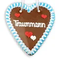 Produktbild: Lebkuchenherz, 18cm - Traummann - OKTOBERFEST WIESN FREUND (52,35 EUR/kg)