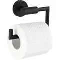 Produktbild: Wenko Toilettenpapierhalter Bosio Black, schwarz, zum Bohren, für 1 Rolle, aus Edelstahl