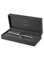 Produktbild: Parker Sonnet Ballpoint Pen | Grey Lacquer with Gold Trims | Medium Point | Black Ink Refill | Gift Box