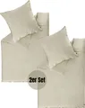 Produktbild: SCHÖNER WOHNEN-Kollektion Satin Bettwäsche PLAIN Beige 140 x 200 cm - 2er Set