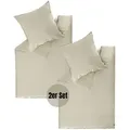 Produktbild: Schöner Wohnen Satin, Beige, Textil, 140x200 cm, Oeko-Tex® Standard 100, Schlaftextilien, Bettwäsche, Bettwäsche