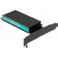 Produktbild: Delock Host Bus Adapter PCIe x4 - M.2, NVMe, Key M, RGB-LED (89013)