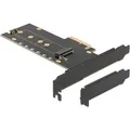 Produktbild: Delock PCI Express x4 Karte zu 1 x intern NVMe M.2 Key M mit Kühlkörper