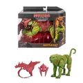 Produktbild: Masters of the Universe Chronicles Actionfigur Battle Cat, Maßstab 1:12, detailgetreu zum Film von 2026, Glasaugen und bewegliches Maul, Tiger mit Sattel und Panzerung, JKJ32