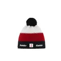 Produktbild: Eisbär Star Pomponmütze Beanie Damen/Herren - Made in The EU Strickmütze Pudelmütze Bommelmütze mit Futter, Futter Herbst-Winter Winter - One Size schwarz-weiß