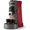 Produktbild: Philips CSA230 90 Senseo Select Kaffeepadmaschine rot grau
