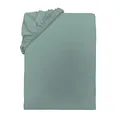 Produktbild: TOM TAILOR Jersey-Spannbettlaken, ca. 140-160x200 cm, 100% Baumwolle/Jersey, Mit Rundum-Gummizug, UNI, Grün (Eucalyptus)