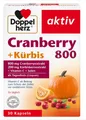 Produktbild: ✅ Doppelherz aktiv Cranberry 800 + Kürbis + Vitamin C + Selen 30 Kapseln ✅