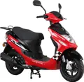Produktbild: Mofaroller CityLeader 50 ccm 25 kmh EURO 5 rot