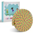 Produktbild: Gummitwist Kinder Set, DealKits Gummi Rubber Twist Spiel Hüpfgummi Gummiband Springseil 4M mit Anleitung, Kinderspiel Gartenspiele Pausenspiel, Einschulung Geschenk für Mädchen & Junge ab 5 Jahren