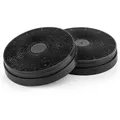 Produktbild: Klarstein - Aktivkohlefilter Für Dunstabzugshauben (ersatzteil, 2 Filter, 17,5 Cm Durchmesser) Schwarz