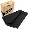 Produktbild: Japun - Briefumschläge (100 Stück) DIN lang, 220 x 110 mm, schwarz
