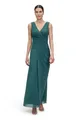 Produktbild: Vera Mont Damen Abendkleid mit V-Ausschnitt Dark Emerald,46