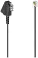 Produktbild: Hama Universal Telefonkabel TAE-F Stecker auf RJ11-Stecker (Westernstecker, Int. Norm 6P4C, für analoge Endgeräte, Rundkabel für Telefondose, Telefon, Router, Modem, 6m) schwarz