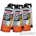 Produktbild: 3x 400ml SONAX  REIFENFIX REIFEN-DICHTUNGS-SET REIFENMONTAGESET REPARATUR DOSE
