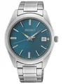 Produktbild: Seiko Herrenuhr CLASSIQUE Edelstahl Silberfarben/Türkis mit Gliederband 40 MM Da