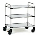 Produktbild: fetra Edelstahlwagen 5005 - Tragkraft 150kg TPE-Reifen