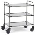 Produktbild: Edelstahlwagen Servierwagen Ladefläche 800x500mm Tragkraft 150kg Fetra 5005