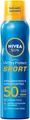 Produktbild: NIVEA SUN UV Dry Protect Sport Sonnenspray LSF 50, 100% transparenter und erfrischender Sonnenschutz, schweißresistente & extra wasserfeste Sonnencreme mit LSF 50, 200 ml