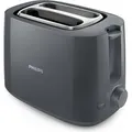 Produktbild: Philips Toaster, 2 Toastkammern, schwarz (HD2581/10) - Grau