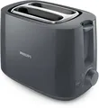 Produktbild: Philips Toaster 2-Scheiben HD2581/10 | 900 Watt | Auftaufunktion | Brötchenaufsatz | Krümelboden abnehmbar | Dunkelgrau